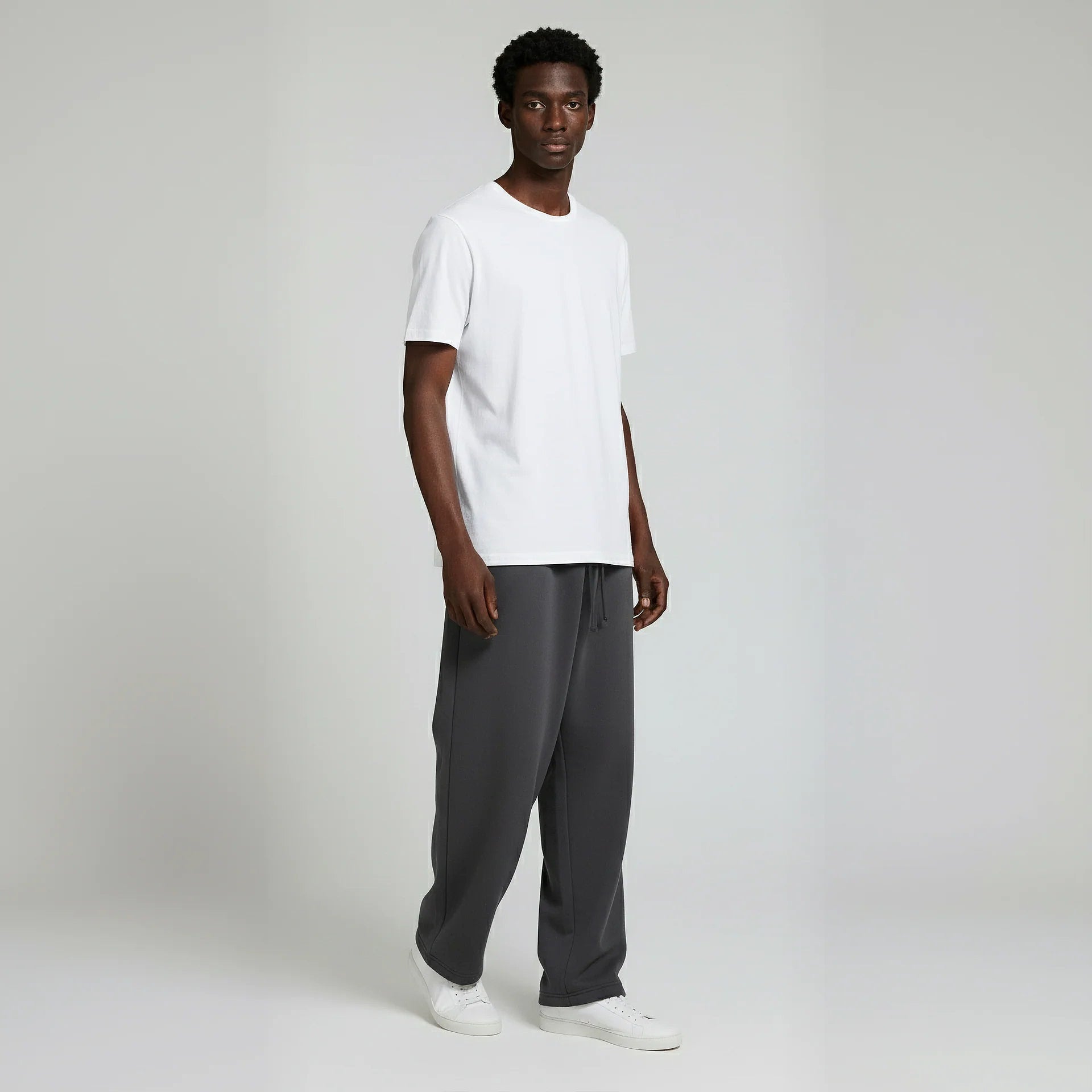 Open Bottom Sweatpant- Charcoal-zoom-6