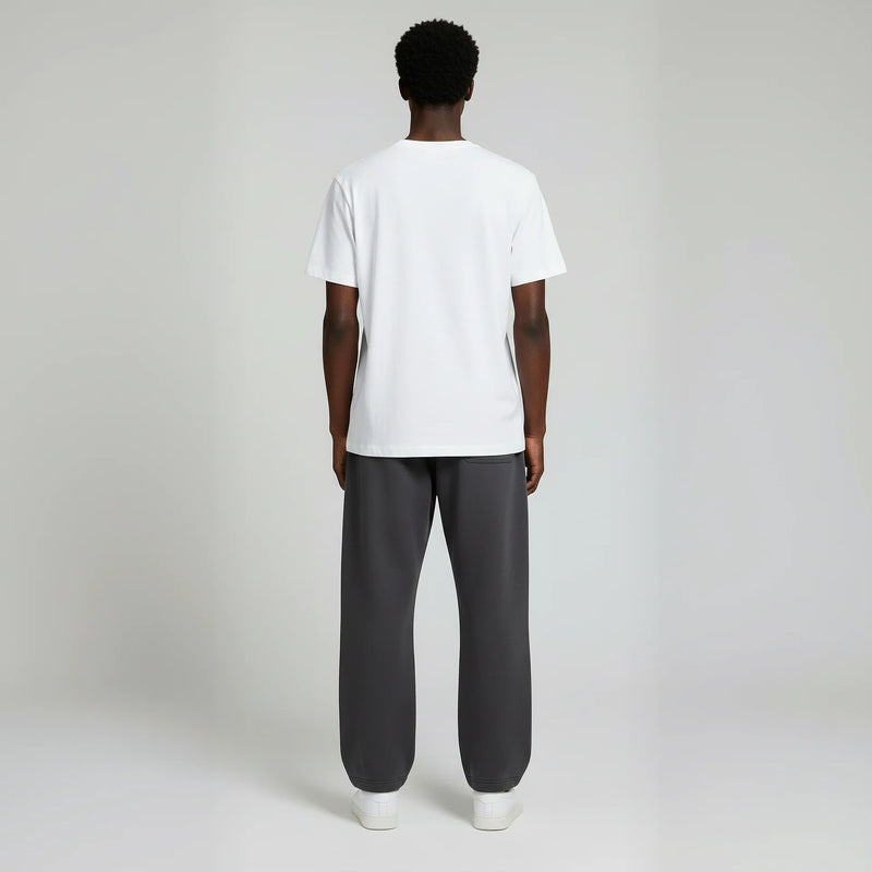 Open Bottom Sweatpant- Charcoal-zoom-
