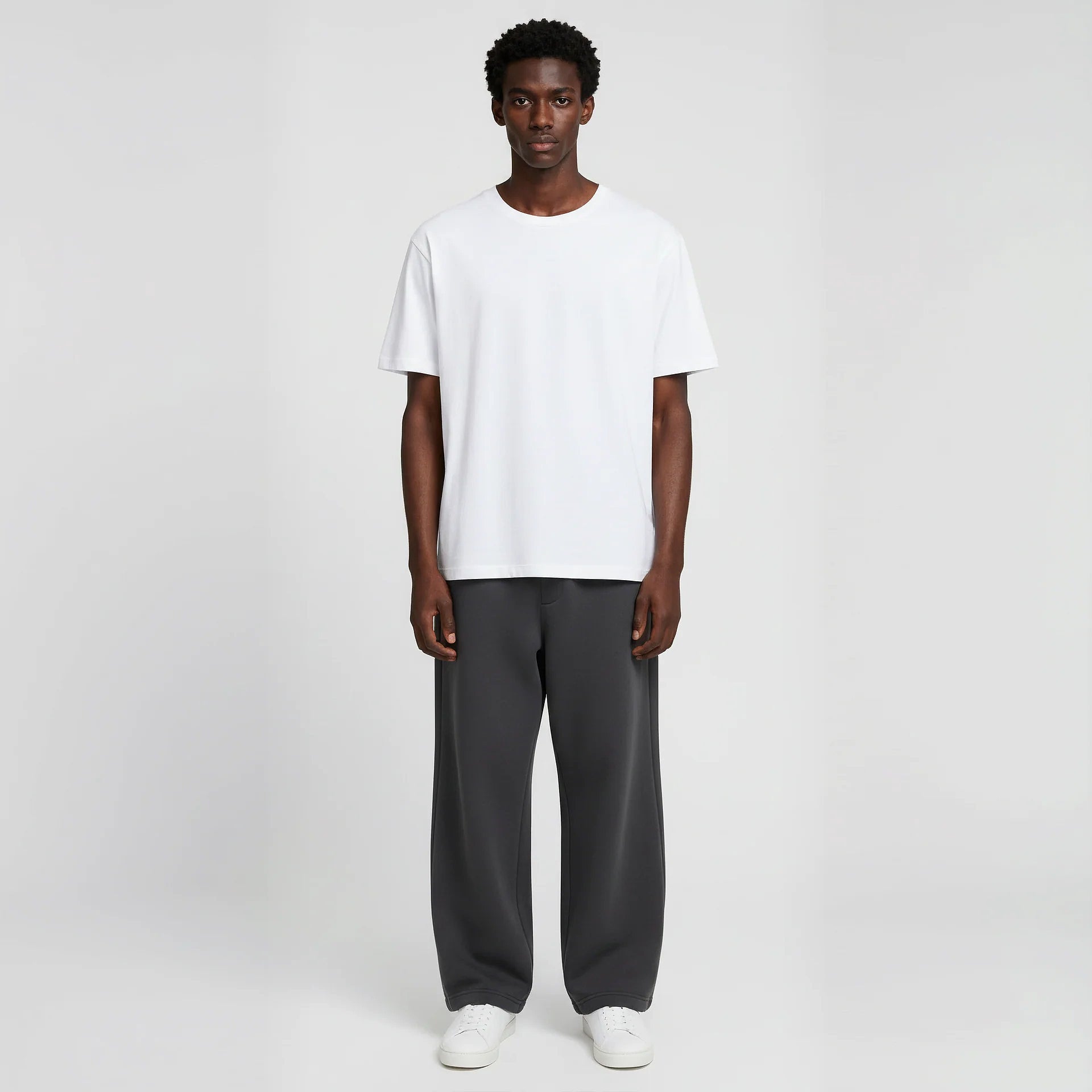 Open Bottom Sweatpant- Charcoal-zoom-2