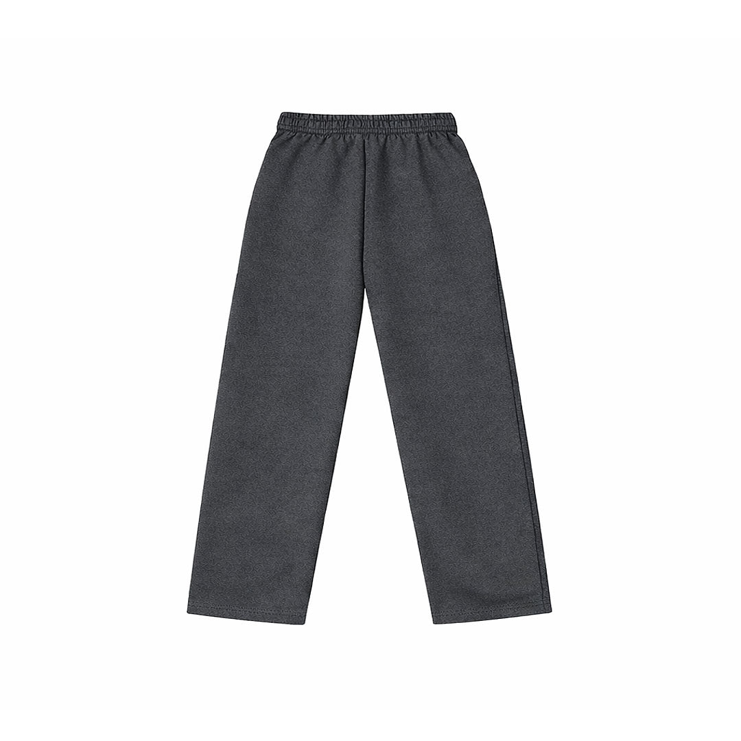 Open Bottom Sweatpant- Charcoal