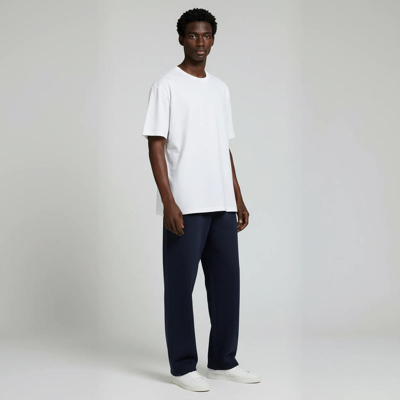 Pack of Open Bottom Sweatpants-  Navy-zoom-