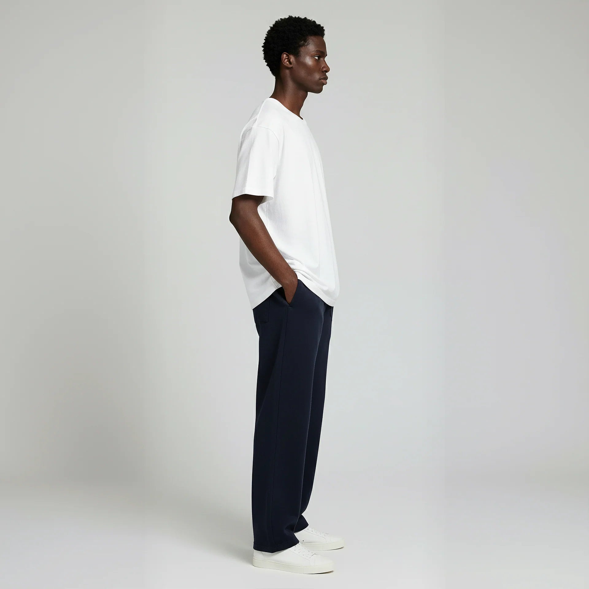 Pack of Open Bottom Sweatpants-  Navy-zoom-5