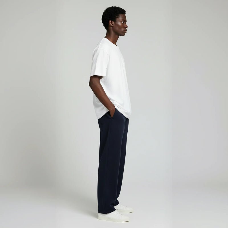 Pack of Open Bottom Sweatpants-  Navy-zoom-