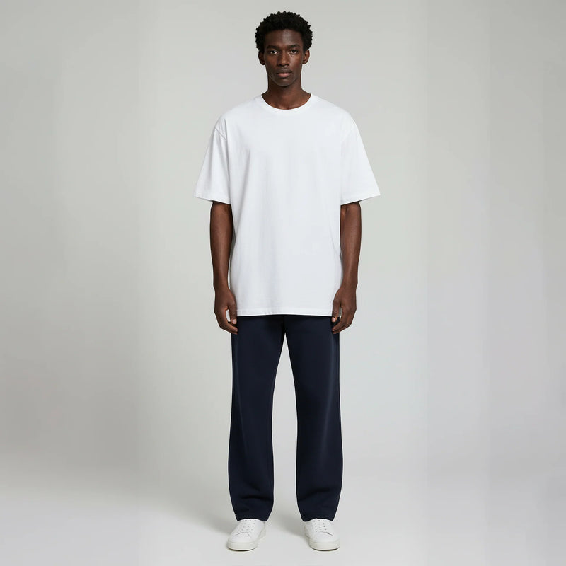 Pack of Open Bottom Sweatpants-  Navy-zoom-