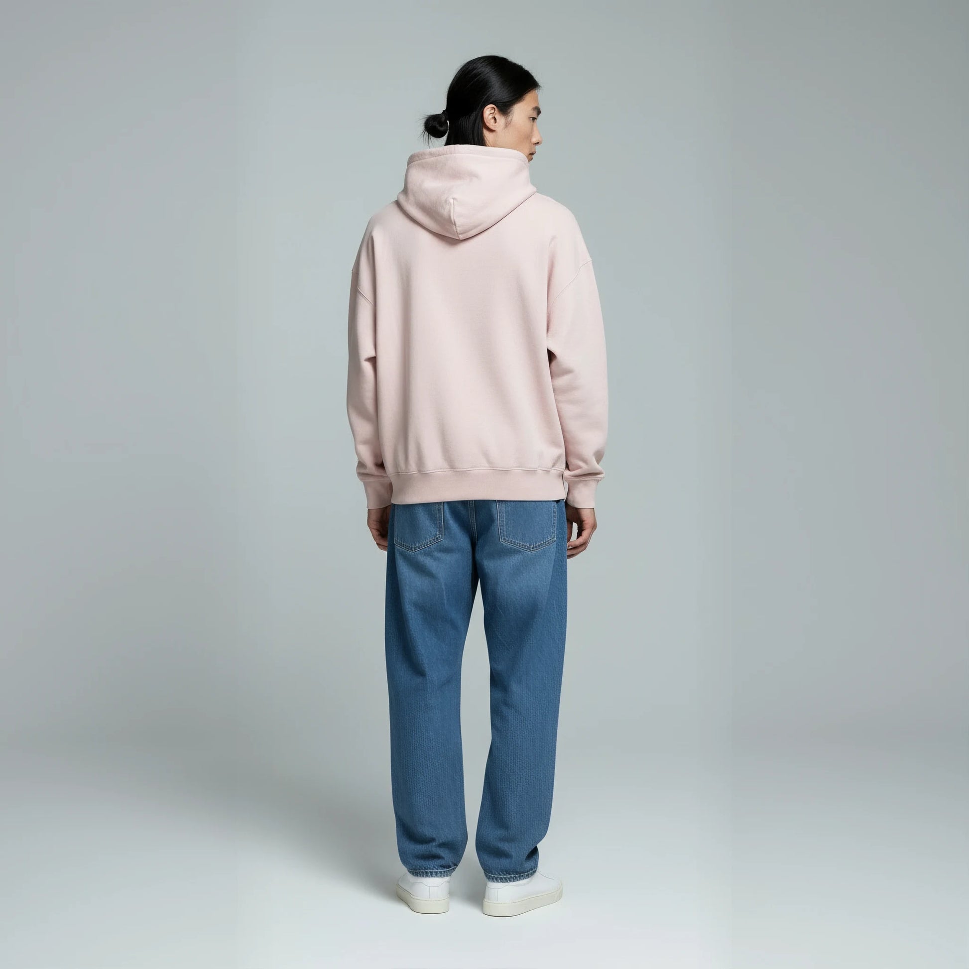Drop Shoulder Hoodie- Petal-3