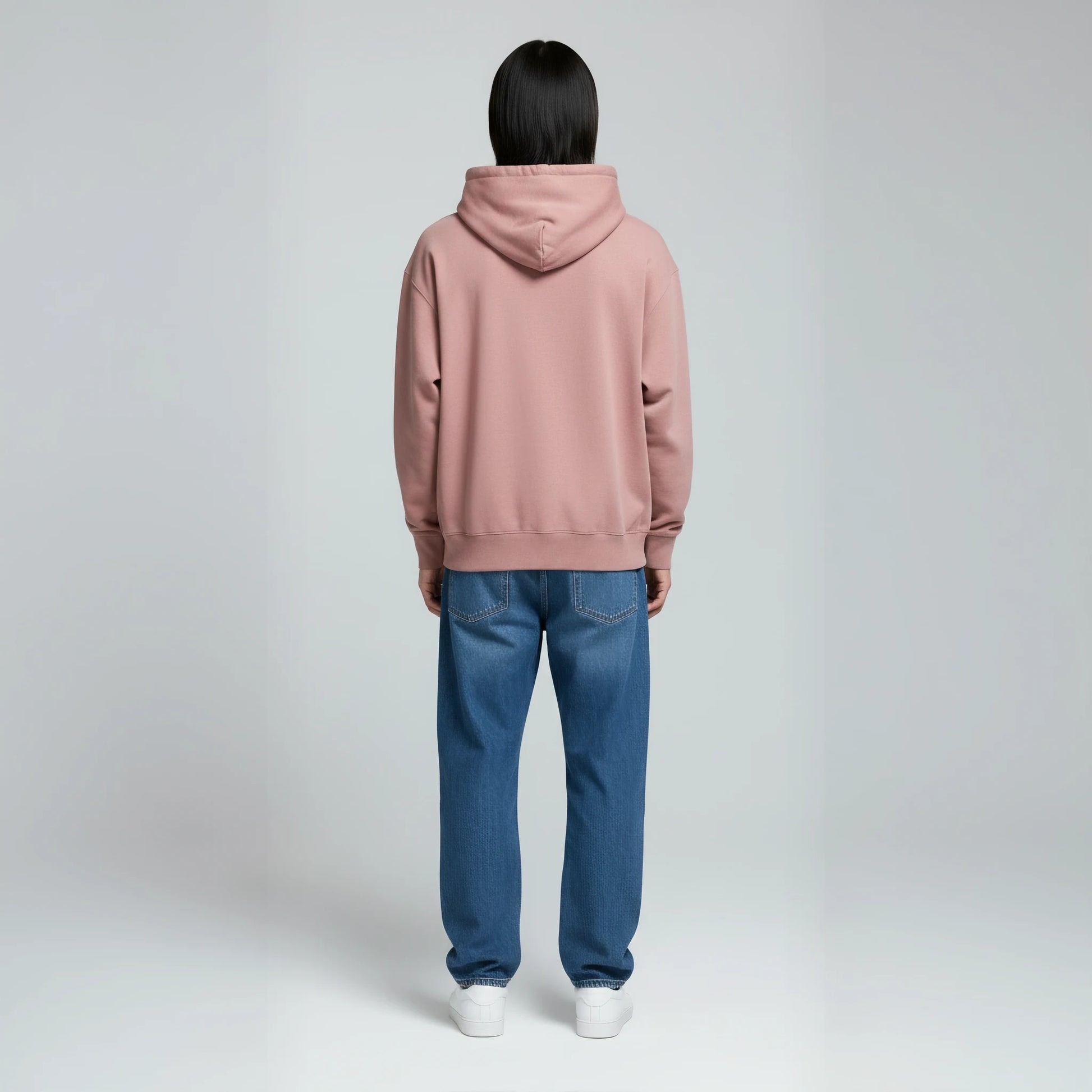 Pack of Drop Shoulder Hoodie- Rosewood-3