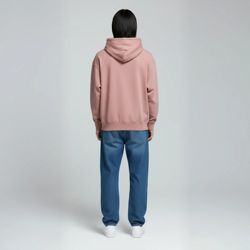 Pack of Drop Shoulder Hoodie- Rosewood-zoom-