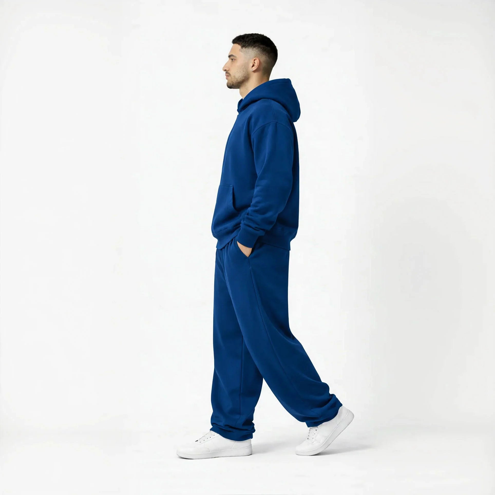 Pack of Drop Shoulder Hoodie-Royal Blue-4
