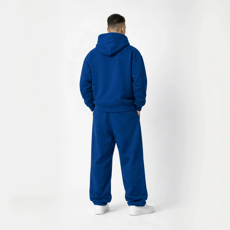 Pack of Drop Shoulder Hoodie-Royal Blue-zoom-