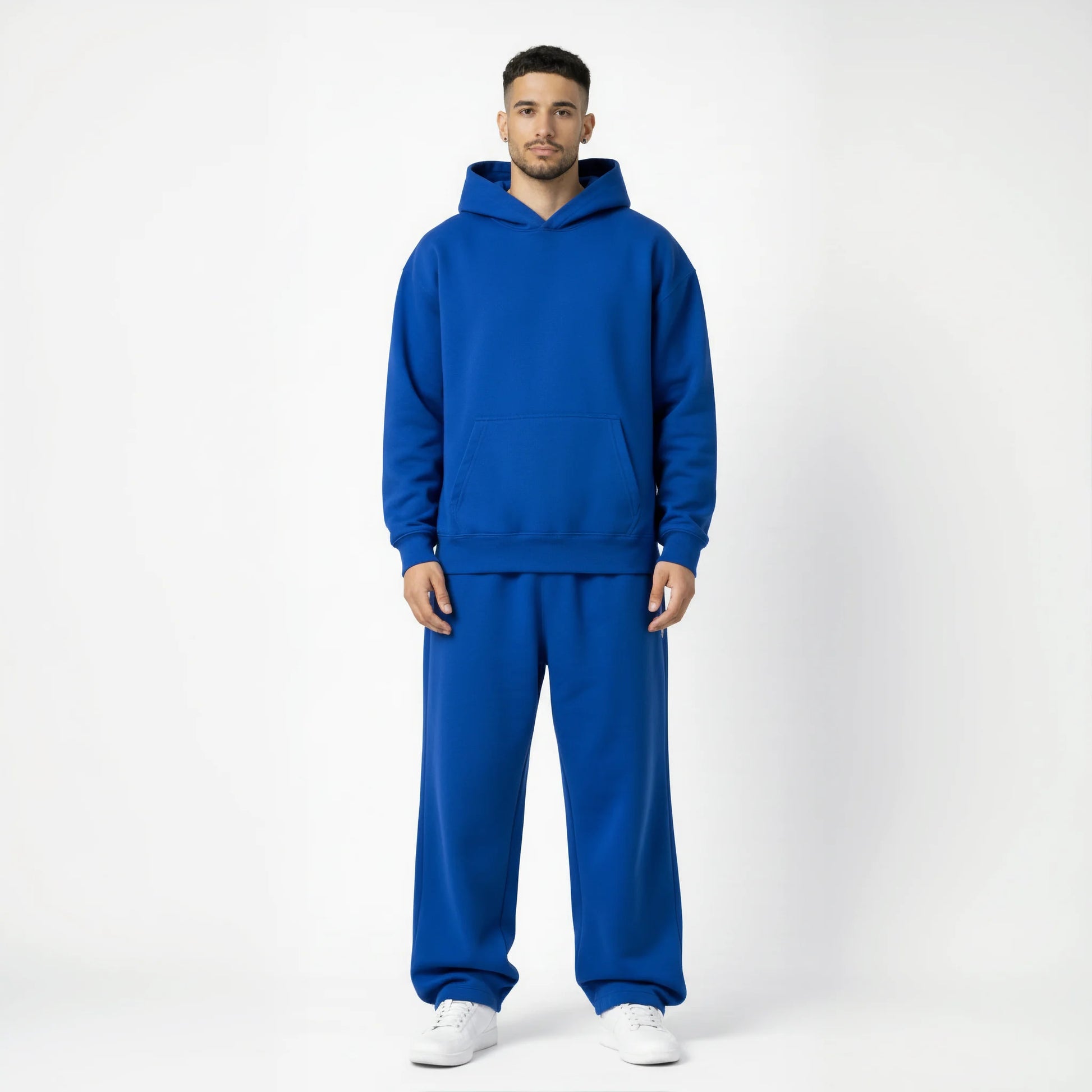 Pack of Drop Shoulder Hoodie-Royal Blue-2