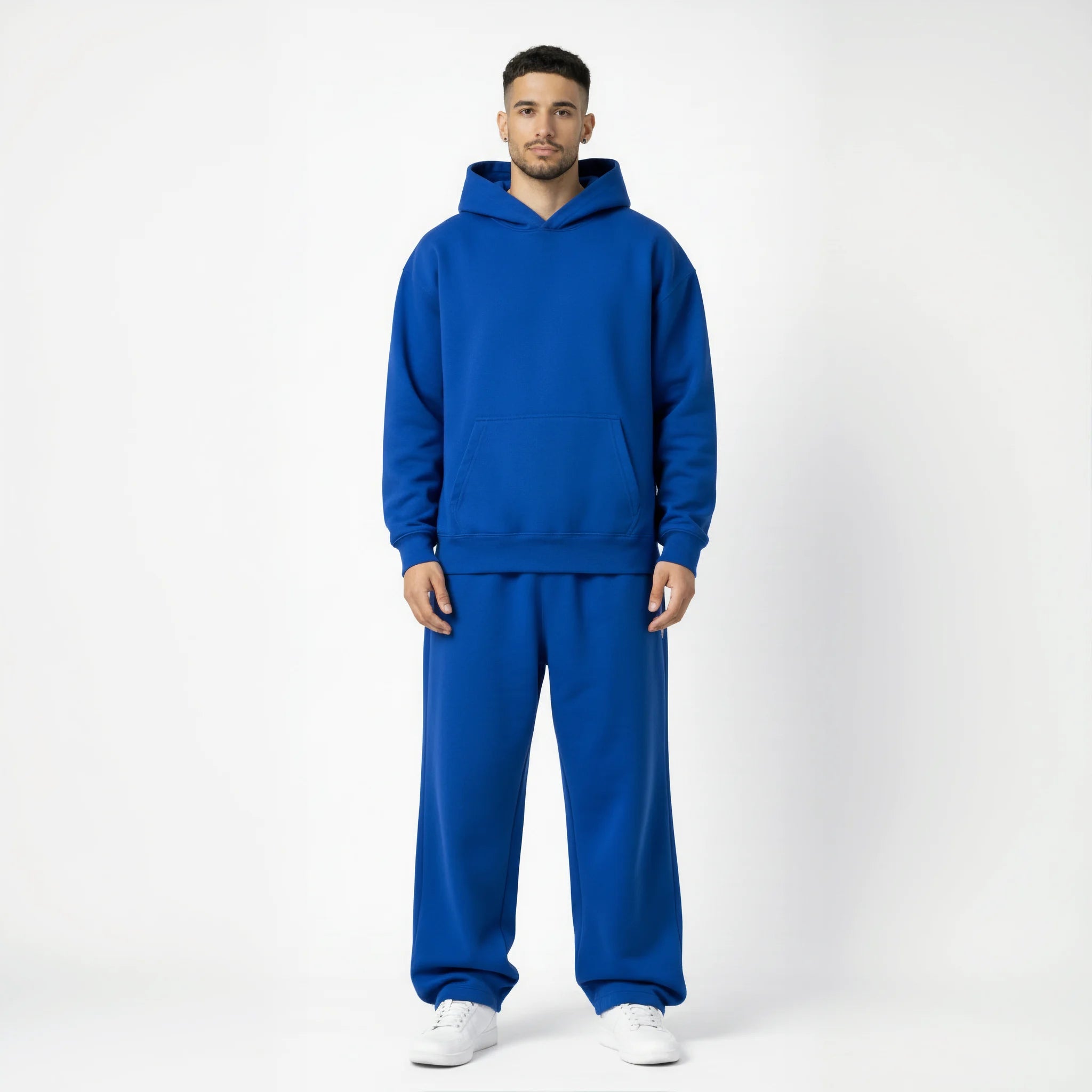 Pack of Drop Shoulder Hoodie-Royal Blue-zoom-2